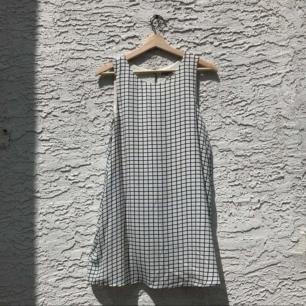 Luca Couture windowpane shift dress